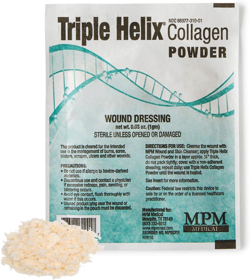 Triple Helix Collagen Powder, 1g Pouch, Each by MPM Medical