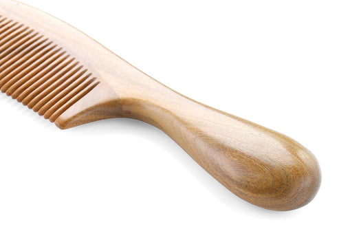 Onedor Handmade Sandalwood Hair Combs Set - Anti-Static Wooden Wide Tooth and Fine Tooth Combs