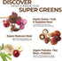 COUNTRY FARMS Organic Super Greens Chocolate Flavor - 50 Organic Super Foods, USDA Organic Drink Mix, Packed with