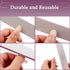 Nail File 12 PCS Professional Reusable 100/180 Grit Washable Tools for Poly Nail Extension Gel and Acrylic