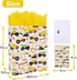 wishinside 13" Set -10.2x5.2x13, 1 Large Construction Vehicle Gift Bag with Greeting Card and Tissue Paper (Yellow Car