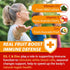 Sugar Free Vitamin C + D3 + Zinc Gummies for Adults 50+, 9 in 1 Immune Defense Supplement with D3 5000IU, Vegan - Pack