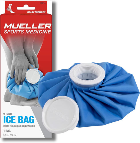 MUELLER Sports Medicine Reusable Ice Pack, 9 Inch Cold Bag for Injuries and Pain Relief, Cold Therapy, Blue