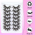 Losha Lashes 7 Pairs Fluffy Faux Mink Eyelashes, Soft Handmade False Eye Lashes for Dramatic Makeup