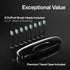 Aquasonic Black Series Ultra Whitening Toothbrush - ADA Accepted Electric Toothbrush with 8 Brush Heads & Travel Case