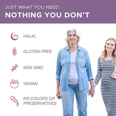 Noor Vitamins Halal Women's Multivitamin & Mineral, 2-Month Supply | Supports Energy, Immunity, and Healthy Appearance