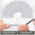 Stainless Steel Nail Cuticle Pusher Tools, Dual Ended Cuticle Remover with Self-Adhesive Sandpaper Sheets
