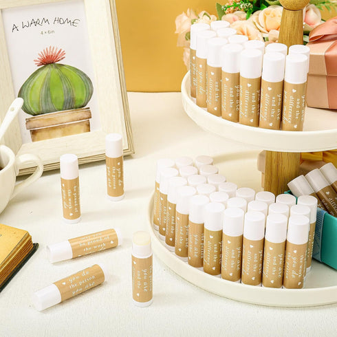 Demissle Thank You Gifts for Coworker, Lip Balm Bulk Set, Inspirational Farewell Gifts for Friends, 36 Pcs