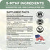 L-Methylfolate 15mg plus Methyl B12, D3, Taurine & NAC, Professional Strength Active 5-MTHF Supplement, 60 Capsules