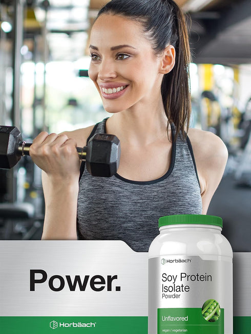 Horbaach Soy Protein Isolate Powder | 3lb | Unflavored | Vegan, Non-GMO, Gluten Free