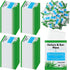200 Pcs Denture Cleaning Wipes - Refreshes Gums, Deep Cleaning Wipes for Denture Adhesive, Food Debris, Stains