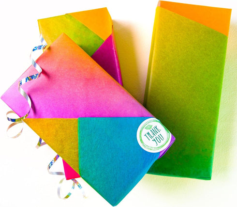 MR FIVE 40 Sheets Gradient Tissue Paper Bulk, 20"x 28" for Gift Bags, Crafts, and Party Decorations