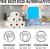 SUPERSCANDI 10 Pack Reusable Cleaning Cloths, 100% Biodegradable & Compostable Swedish Dishcloth, Food-Safe &