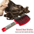 KTKUDY Detangling Hair Brush - Boar Bristle & Tangle-Free Design for Kids, Women, and Men, Pain-Free Styling (Red)