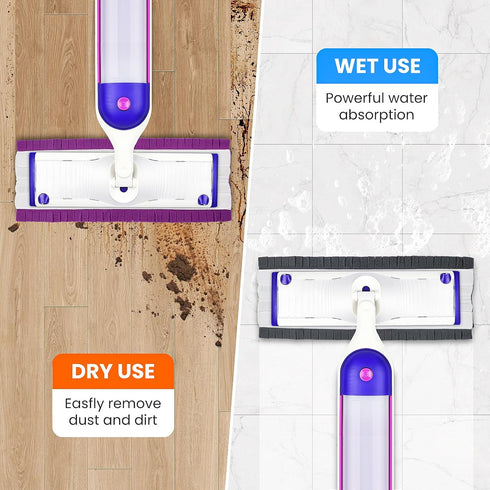 16 Pack Replacement Mop Pads | Compatible with Swiffer PowerMop | Washable Replacement Mop Refill Pads