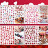 TailaiMei 12 Sheets Valentine's Day Nail Decals Stickers, Self-Adhesive Nail Art Decorations for Kiss Love Hug