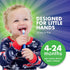 Brilliant Oral Care Baby Toothbrush, Soft Bristles, Round Head, Blue, Ages 0-2 Years, 1 Pack