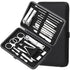 Manicure Set, 20 Pieces Stainless Steel Nail Clippers Pedicure Kit, Professional Grooming Tools with Travel Case