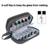 LUXJA Essential Oil Carrying Case, Holds 12 Bottles (5ml-15ml), Portable Double-Layer Organizer, Black