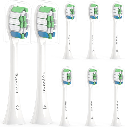 Toothbrush Replacement Heads, 8 Pack, Compatible with Philips Sonicare Electric Brush Head for Optimal Plaque Control