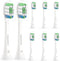Toothbrush Replacement Heads, 8 Pack, Compatible with Philips Sonicare Electric Brush Head for Optimal Plaque Control
