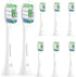 Toothbrush Replacement Heads, 8 Pack, Compatible with Philips Sonicare Electric Brush Head for Optimal Plaque Control