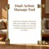 mikabaka 2-in-1 Hammer, Solid Wood Back Scratcher & Massage Dual-Use Natural Wooden Tool for Itch Relief and Muscle