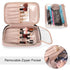 Yarwo Travel Makeup Brushes Bag, Portable Cosmetic Bag for Brushes (up to 9.4") and Essentials, Dusty Rose