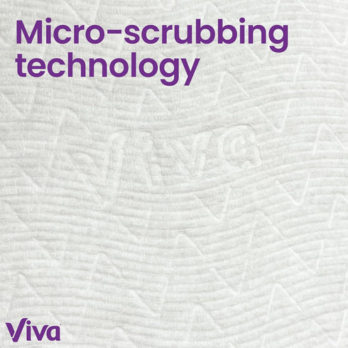 Viva Multi-Surface Cloth Paper Towels, Task Size - 12 Super Rolls (2 Packs of 6), 81 Sheets Per Roll