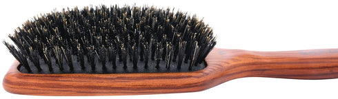 Spornette Deville Cushion Paddle Brush, Boar Bristle Hair Brush for Straightening, Smoothing, Detangling