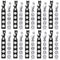 Volleyball Hair Ties - 20 Pcs Accessories, No Crease Ribbon Ponytail Holders for Girls Women Players (Black, White)