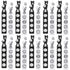Volleyball Hair Ties - 20 Pcs Accessories, No Crease Ribbon Ponytail Holders for Girls Women Players (Black, White)