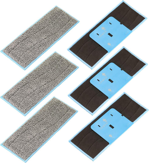M6 Wet Mopping Pads, Washable Compatible with Braava Jet m Series, Reusable Wet Pads for iRobot Braava Jet M6 (Pack of