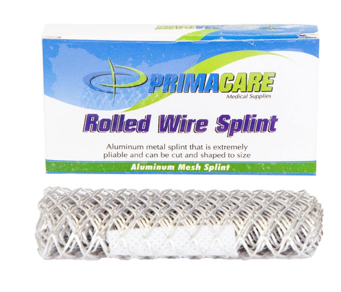 IS-5529 26" 4" PrimaCare First Aid Emergency Rolled Mesh Wire Splint for Fractured Wrist Brace, Broken Toe, Braces, x