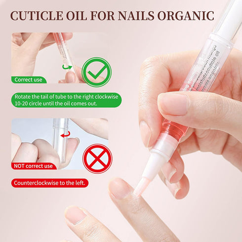 Nail Cuticle Oil Pen, 28Pcs Nail Care Gel, Nail Nourishment Polish with Vitamins, Moisturized Gel Repair Pen