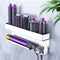Hair Dryer Holder Wall Mount for Curling Iron Attachment Organizers and Storage,