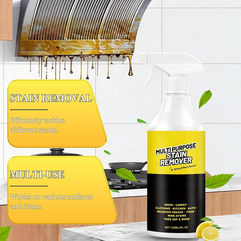 Quboora 2PCS Multi-Purpose Stain Remover, All Purpose & Stain Remover For Kitchen, Bathroom, Car. Its Effectively