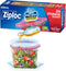 Ziploc Quart Food Storage Bags, 24 Count, Stay Open Design with Stand-Up Bottom