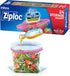 Ziploc Quart Food Storage Bags, 24 Count, Stay Open Design with Stand-Up Bottom