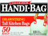 Handi-Bag 13 61cm*69.5cm, 50/Box drawstring tall kitchen bags, Gallon