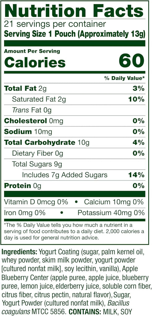 Align Probiotic, Yogurt Coated Probiotic Fruit Bites, Added Probiotic Helps Support Digestive Health, 21 Pouches, 105 Bites