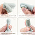 Moonkie Baby Toothbrush Finger Toothbrush Kit for 3 Months +, 4 Pcs Small (Sand/Warm Taupe)/Large (Blue/Mint)