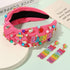Teacher Headbands for Women, Beaded Pencil Knotted Headband with Crystal Rhinestones for Appreciation Gifts