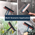 Multi-Use Window Squeegee: 56" Long Handle 2 in 1 Cleaning Tool with Dual Side Blade for Glass and Mirrors