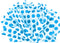 Flexicore Packaging Turquoise Polka Dot Gift Wrap Tissue Paper, 15 Inch X 20 Inch, 10 Sheets for DIY Craft, Art,