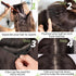 KooKaStyle 20 Inch Invisible Wire Hair Extensions with Adjustable Headband, 4 Secure Clips, Black Long Wavy Hairpiece