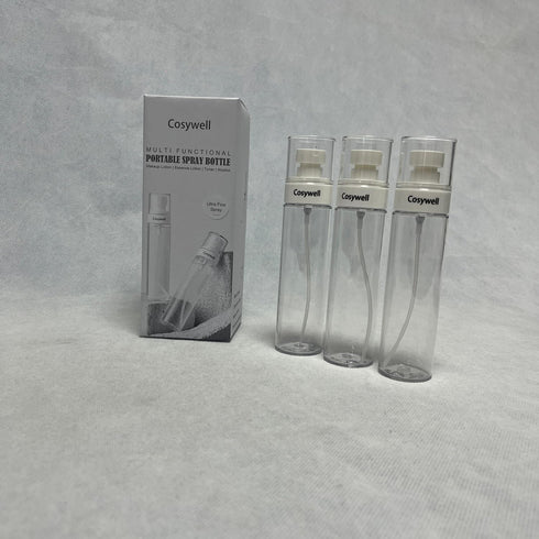 Cosywell TSA Approved Fine Mist Spray Bottles 3.4oz/100ml 3 Pack, Leak Proof Travel Size for Perfume Skincare