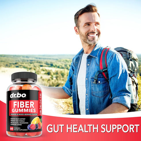 Fiber Gummies for Adults & Kids - Tasty Gummy Prebiotic Fiber Supplement for Digestive Health, 60 Fiber Gummies