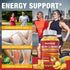 2 Pack Vegan 80MG Iron Supplement Gummies for Women & Men - Vitamin A, C, B for Adults & Kids - Blood Builder & Energy