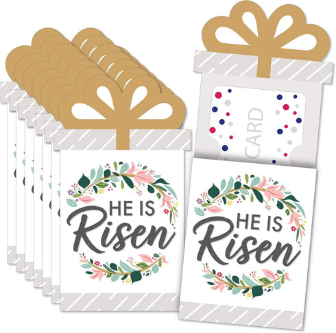 Big Dot of Happiness Easter Gift Card Holders, Religious, Bunny Money Envelopes